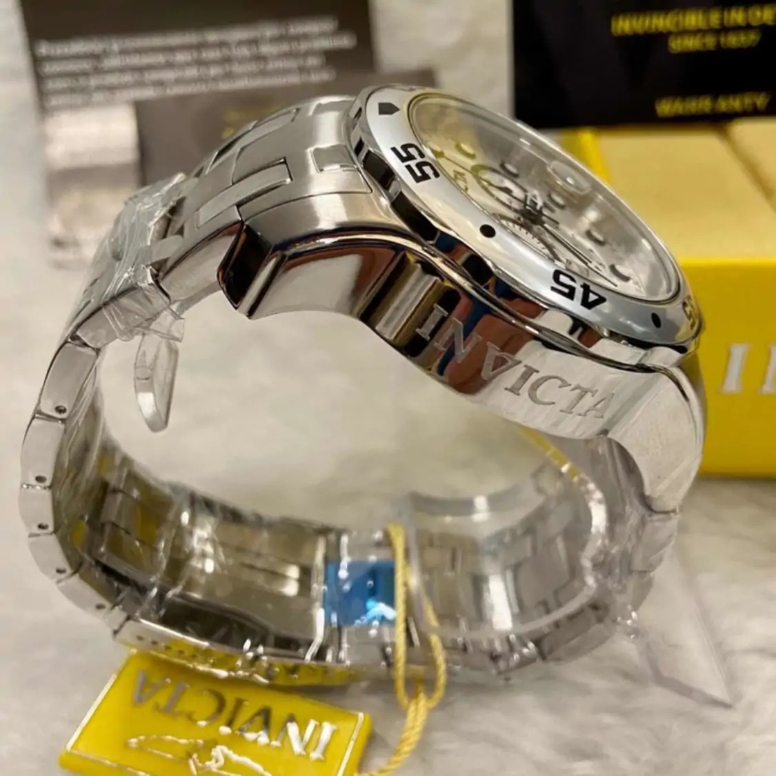 Relógio Invicta Pro Diver 0071 Chronograph Full Silver - Image 4