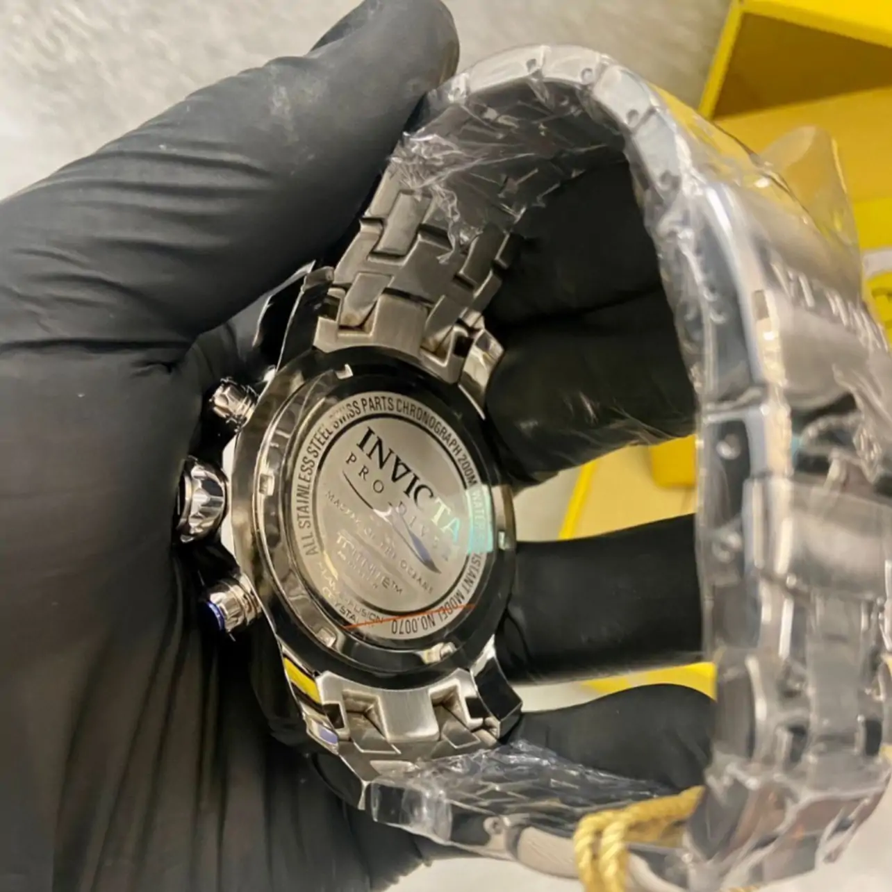 Relógio Invicta Pro Diver 0070 Chronograph – Azul com Pulseira em Aço - Image 5