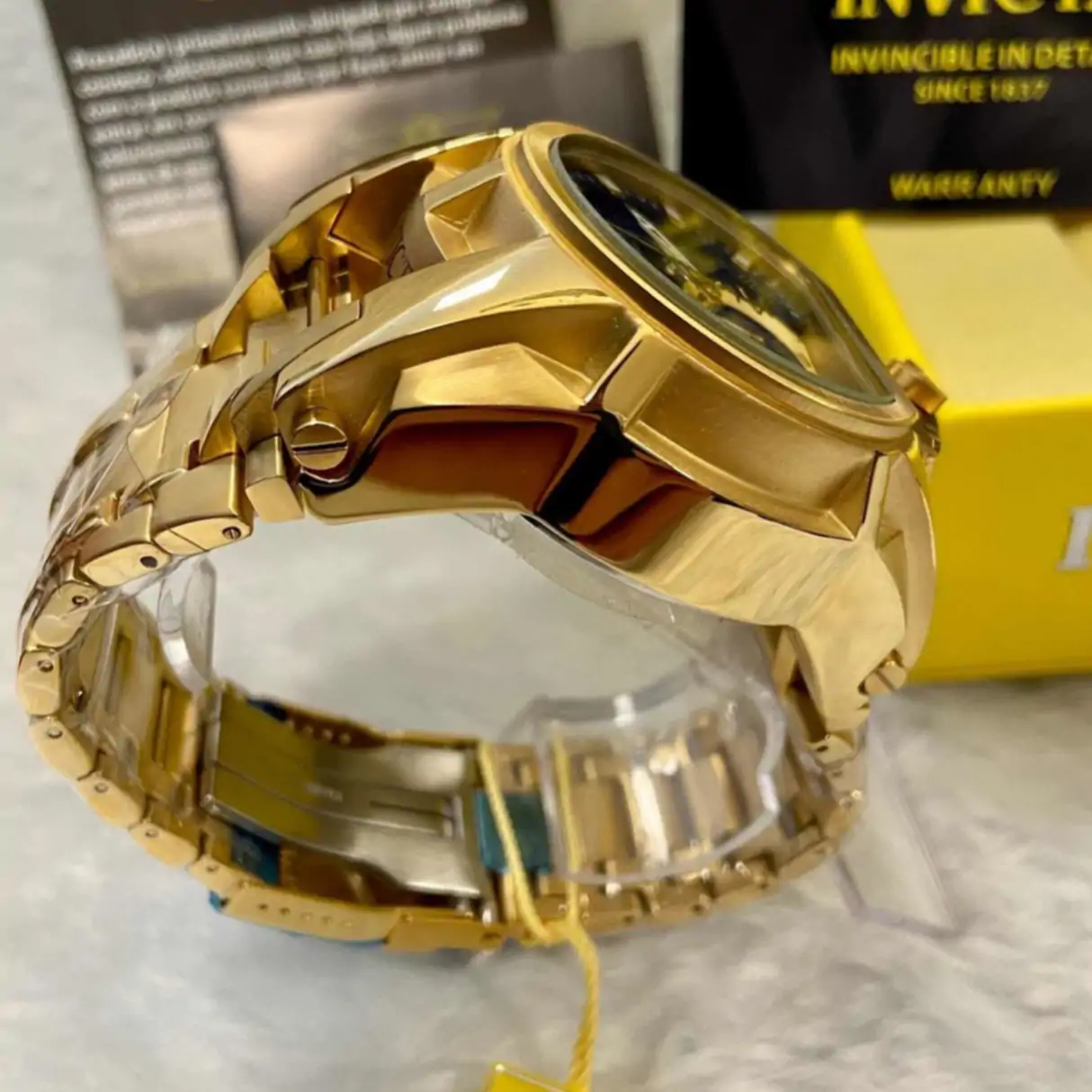 Relógio Invicta Reserve Zeus 25209 – Dourado com Mostrador Azul - Image 5