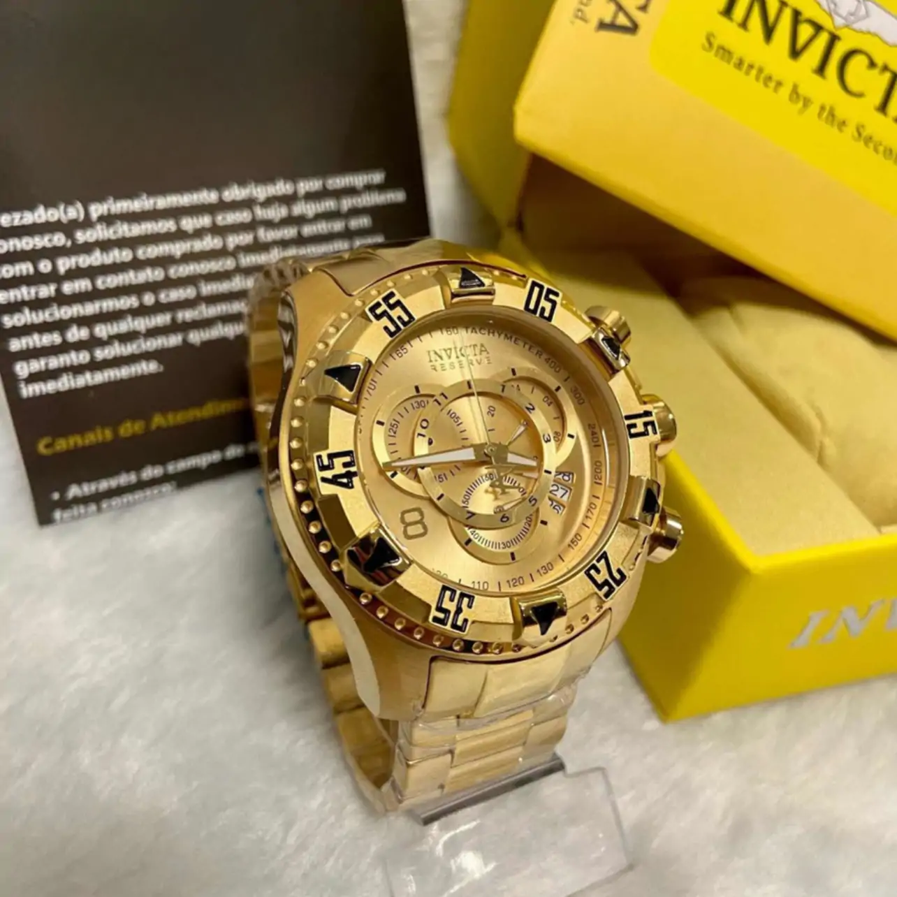 Relógio Invicta Reserve 6471 Full Gold Chronograph - Image 3