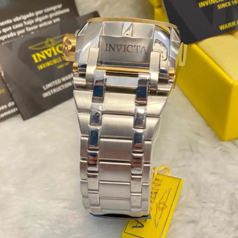 Relógio Invicta Reserve Bolt Zeus 25205 – Prata com Detalhes em Ouro e Mostrador Azul - Image 5