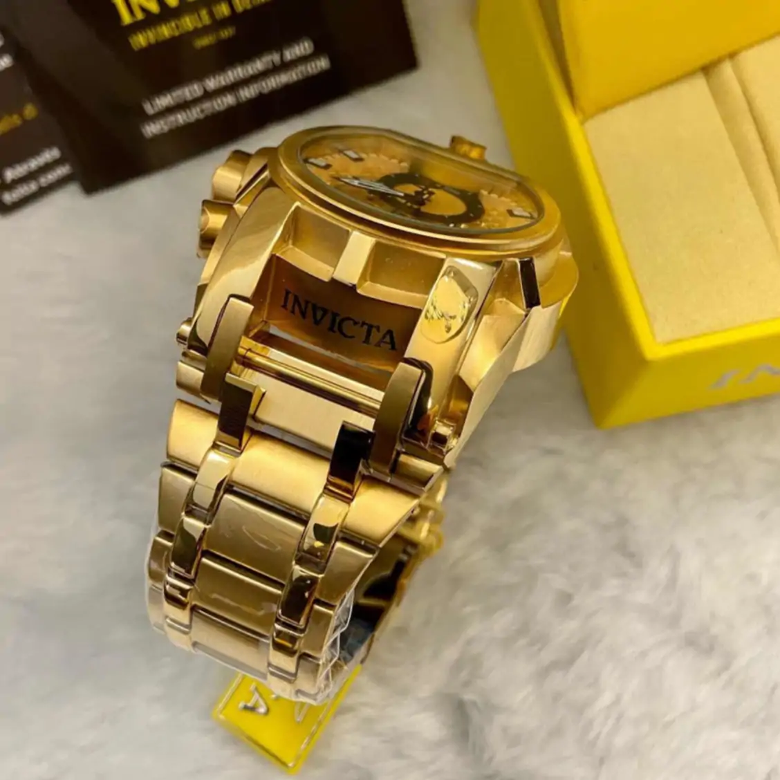 Relógio Invicta Reserve Bolt Zeus 25210 – Full Gold - Image 5