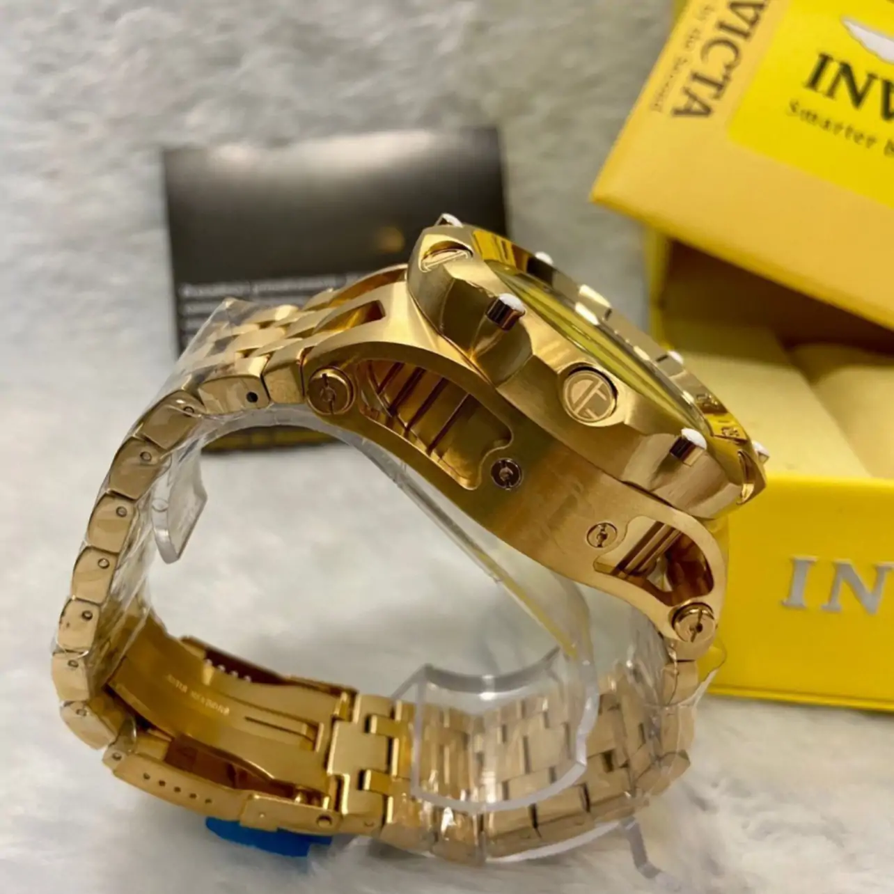 Relógio Invicta Reserve Venom 27791 – Dourado com Mostrador Azul - Image 3