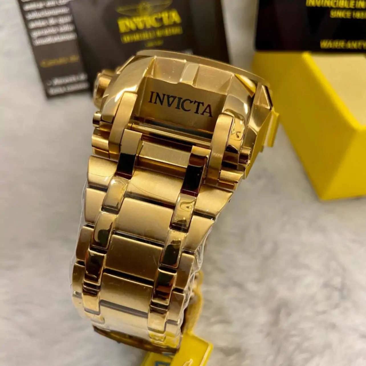 Relógio Invicta Reserve Zeus 25209 – Dourado com Mostrador Azul - Image 6