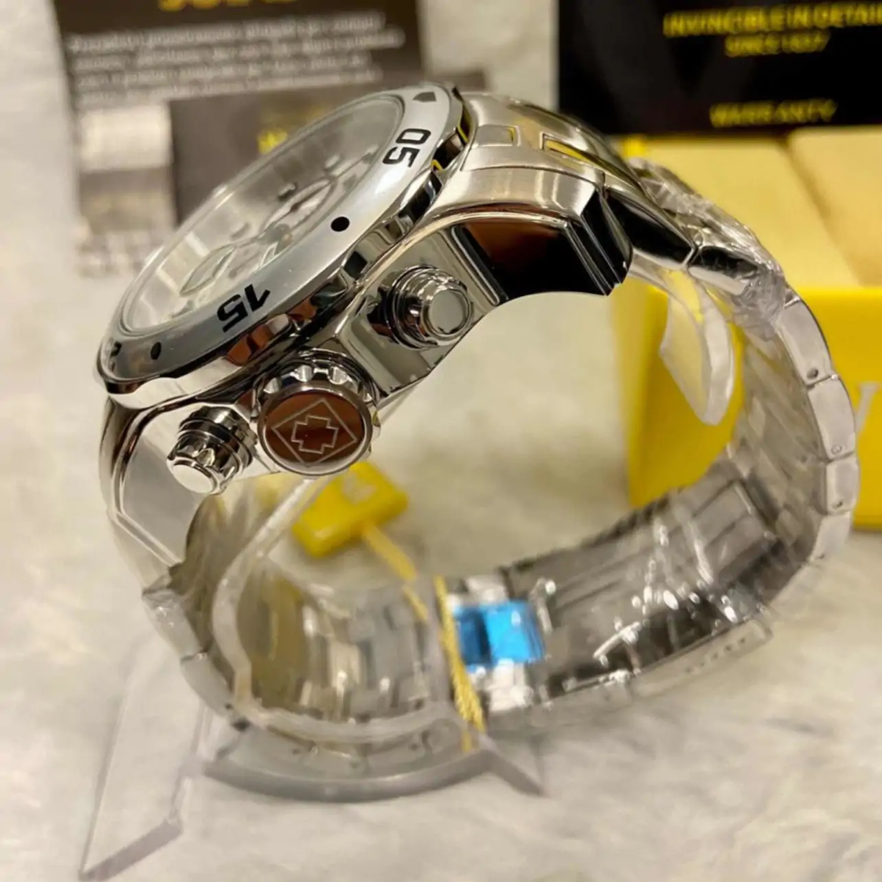 Relógio Invicta Pro Diver 0071 Chronograph Full Silver - Image 3