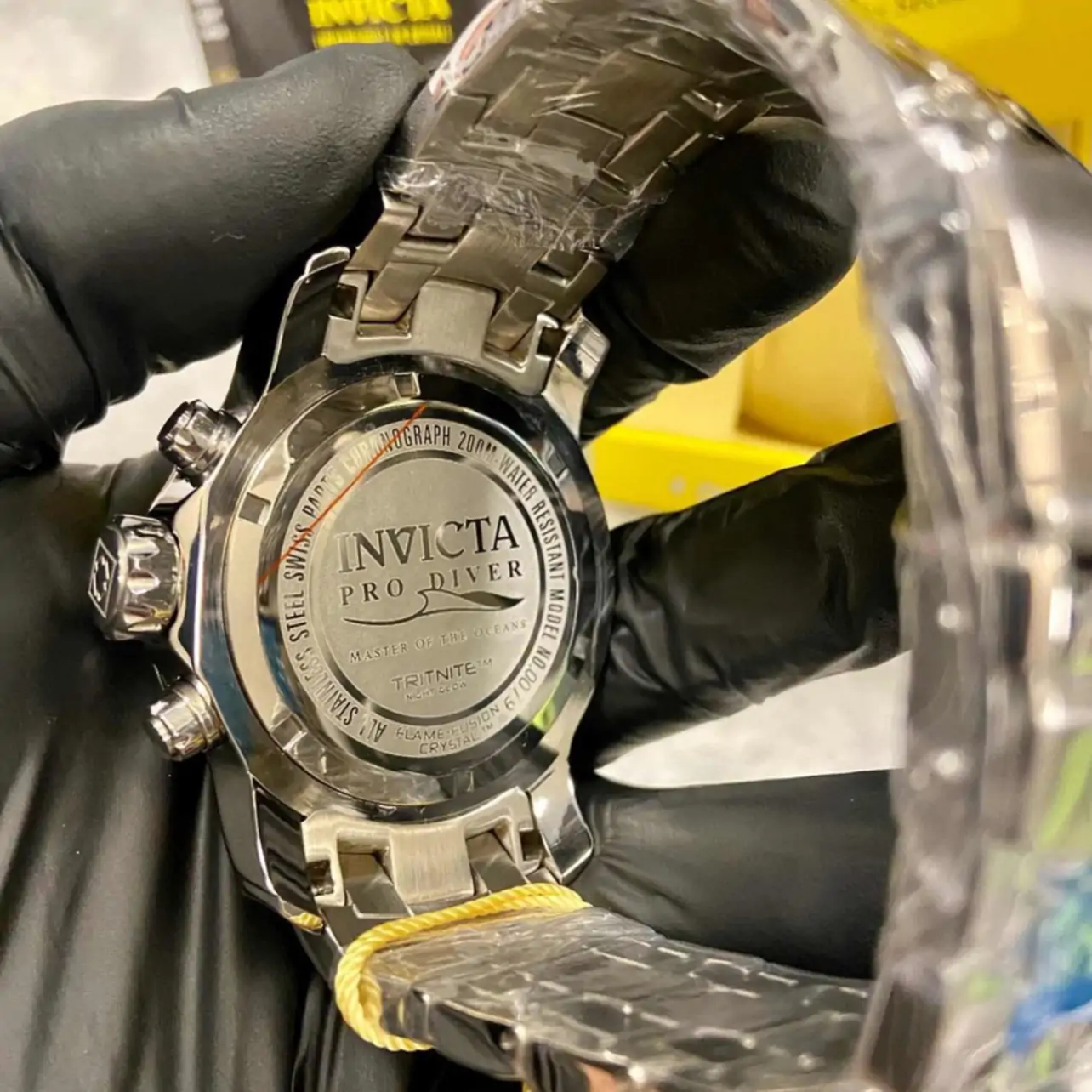 Relógio Invicta Pro Diver 0069 Chronograph Preto com Pulseira em Aço - Image 5