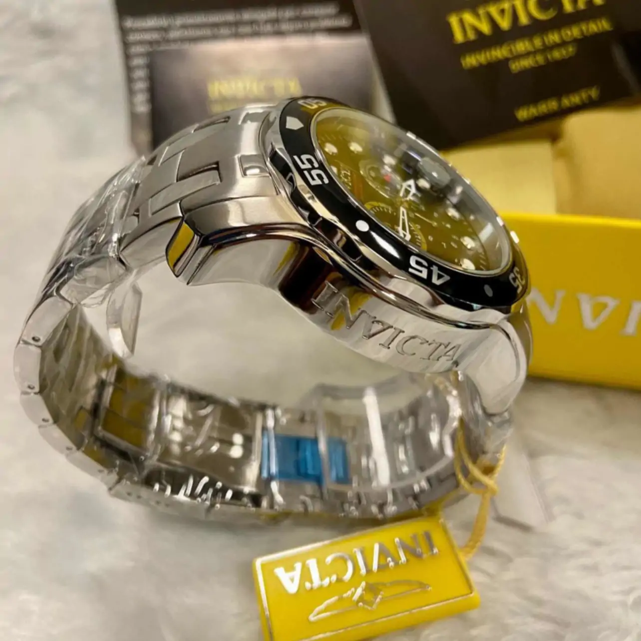 Relógio Invicta Pro Diver 0069 Chronograph Preto com Pulseira em Aço - Image 4