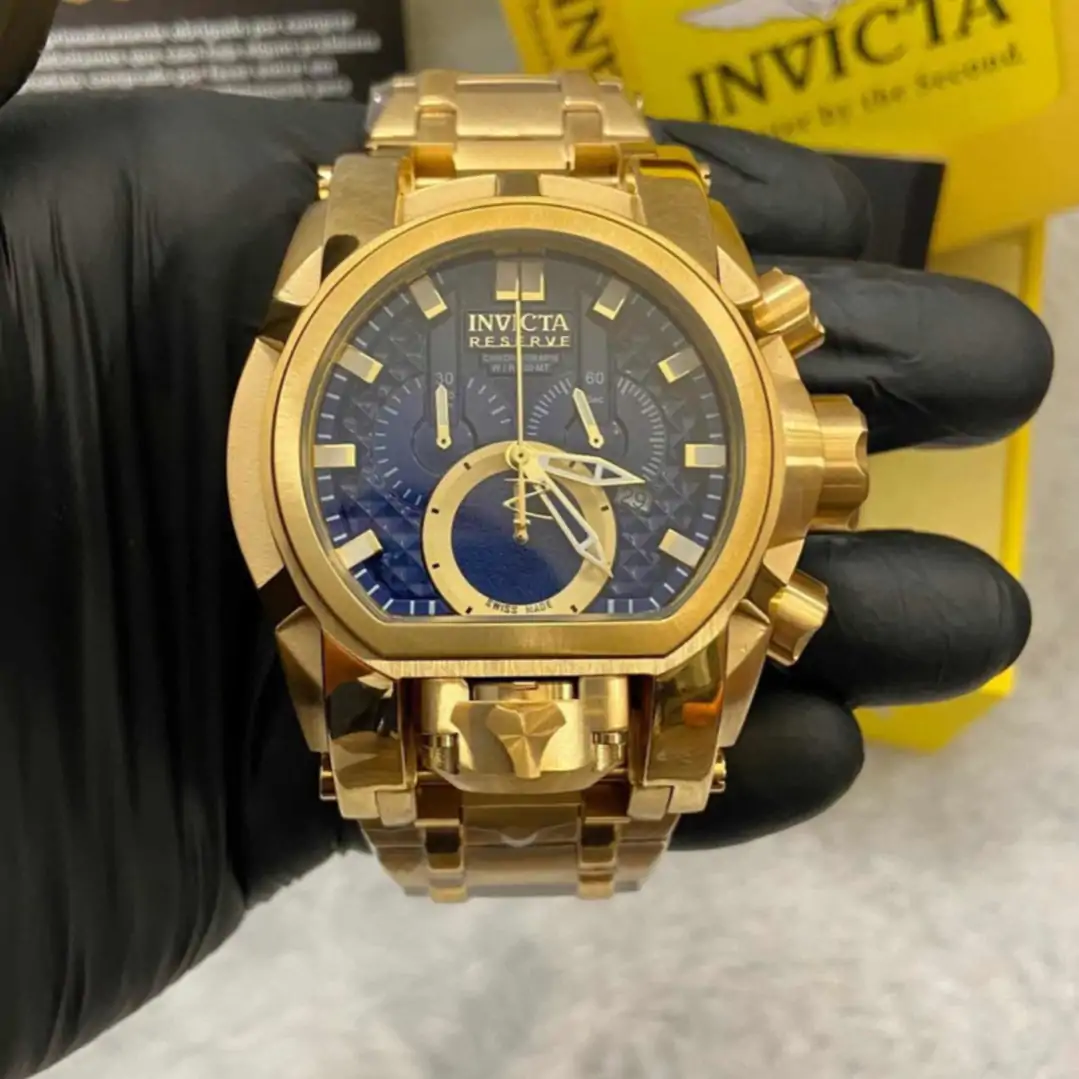 Relógio Invicta Reserve Zeus 25209 – Dourado com Mostrador Azul - Image 2